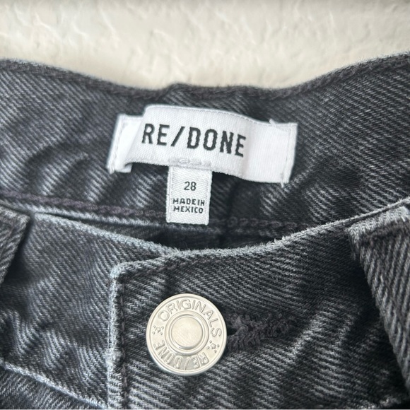 Re/Done Pixie Jeans in Black - Picture 4 of 8